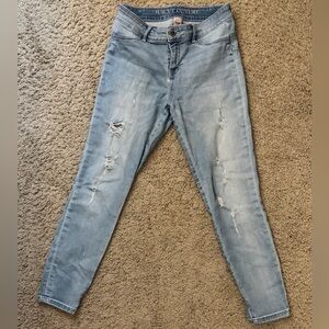 Juicy Couture Light Blue Distressed Jeggings